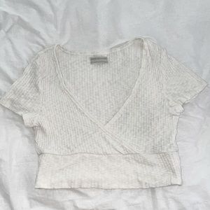 Urban Outfitters Knit V-Neck Crop Top